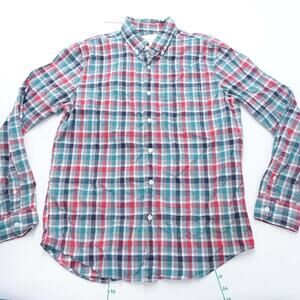American Eagle Outfitters Shirt Mens Medium Multicolor Plaid Button Down Casual